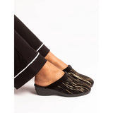 Lunar Womens Slipper Glenda Black