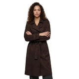 Tiffosi Womens Trench Coat Suez_2 Chocolate Brown