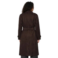 Tiffosi Womens Trench Coat Suez_2 Chocolate Brown