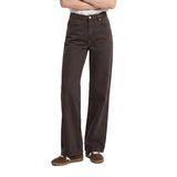 Tiffosi Womens Wide Leg Jeans Celine_18 Dark Brown
