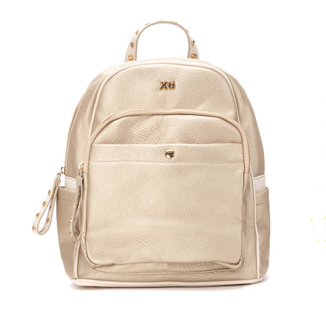 XTI women's gold bag with zip