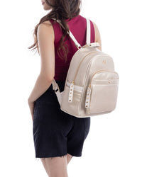 XTI women's gold bag with zip