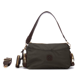 XTI Womens Shoulder Bag 184653 Khaki