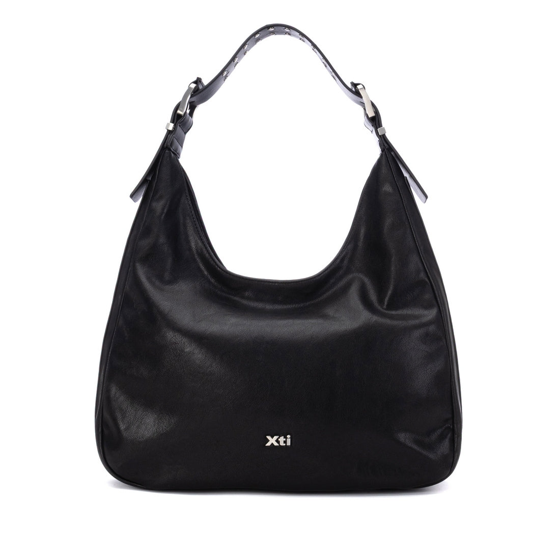 XTI women's black hobo shoulder bag