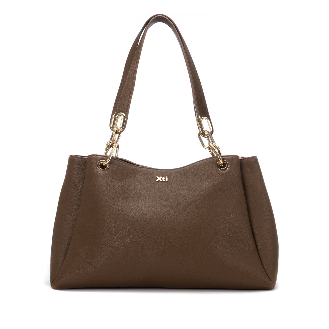 XTI women's taupe shoulder bag