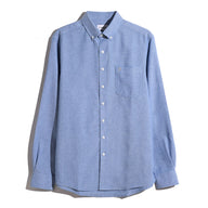 Farah Wilkins men's regatta blue long-sleeve shirt