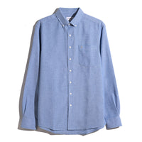 Farah Wilkins men's regatta blue long-sleeve shirt
