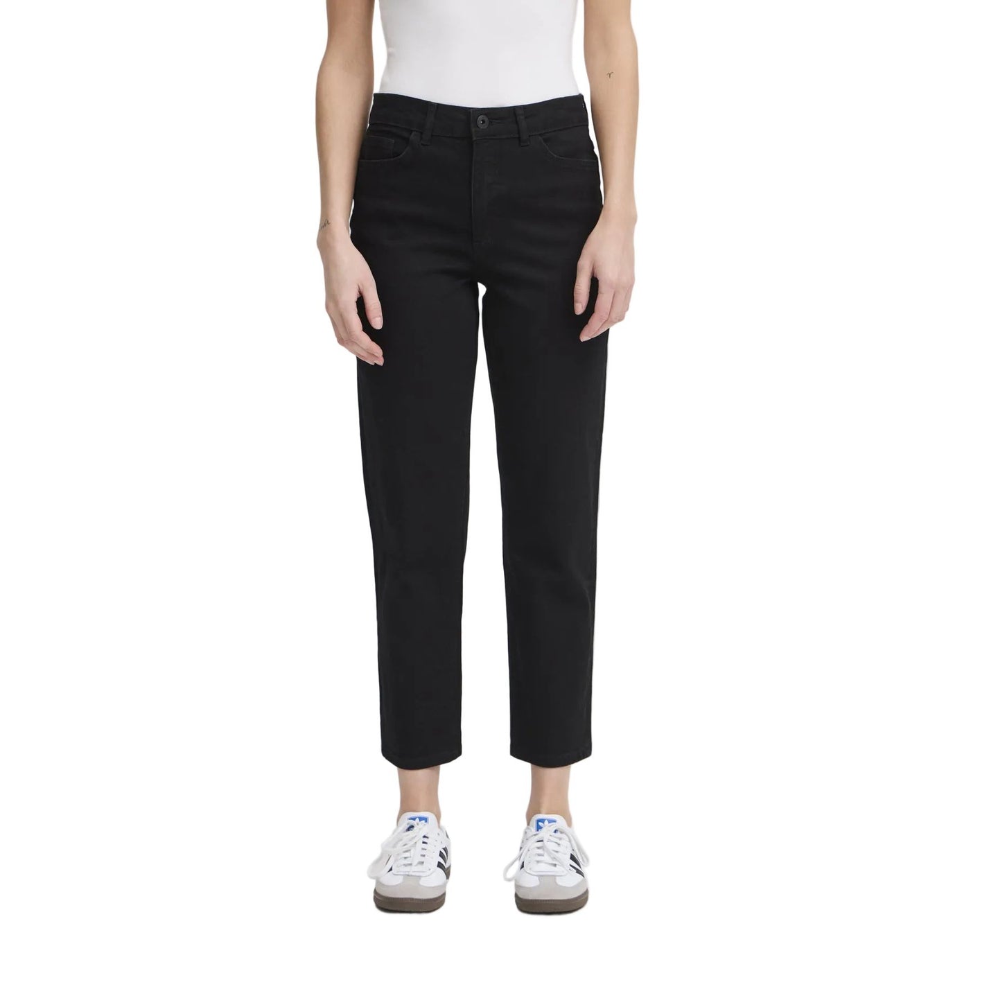 Ichi Womens Jeans Twiggy Raven Black