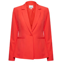 Ichi Womens Blazer Lexi Poppy Red