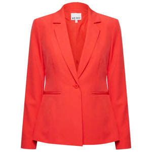 Ichi Womens Blazer Lexi Poppy Red