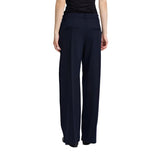 Ichi Womens Kate Sus Office Wide Trousers Total Eclipse