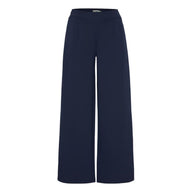 Ichi Womens Pants Kate Long Wide Maritime Blue