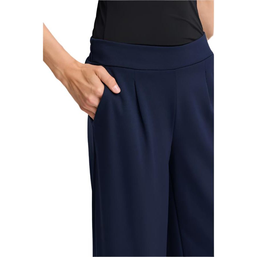 Ichi Womens Pants Kate Long Wide Maritime Blue
