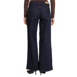 Ichi Womens Jean IHTwiggy Wide Denim Dark Authentic Blue