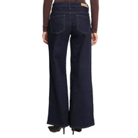 Ichi Womens Jean IHTwiggy Wide Denim Dark Authentic Blue