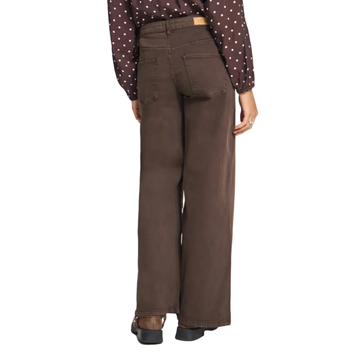 Ichi Womens Jean KAZiggy Wide Coffee Bean