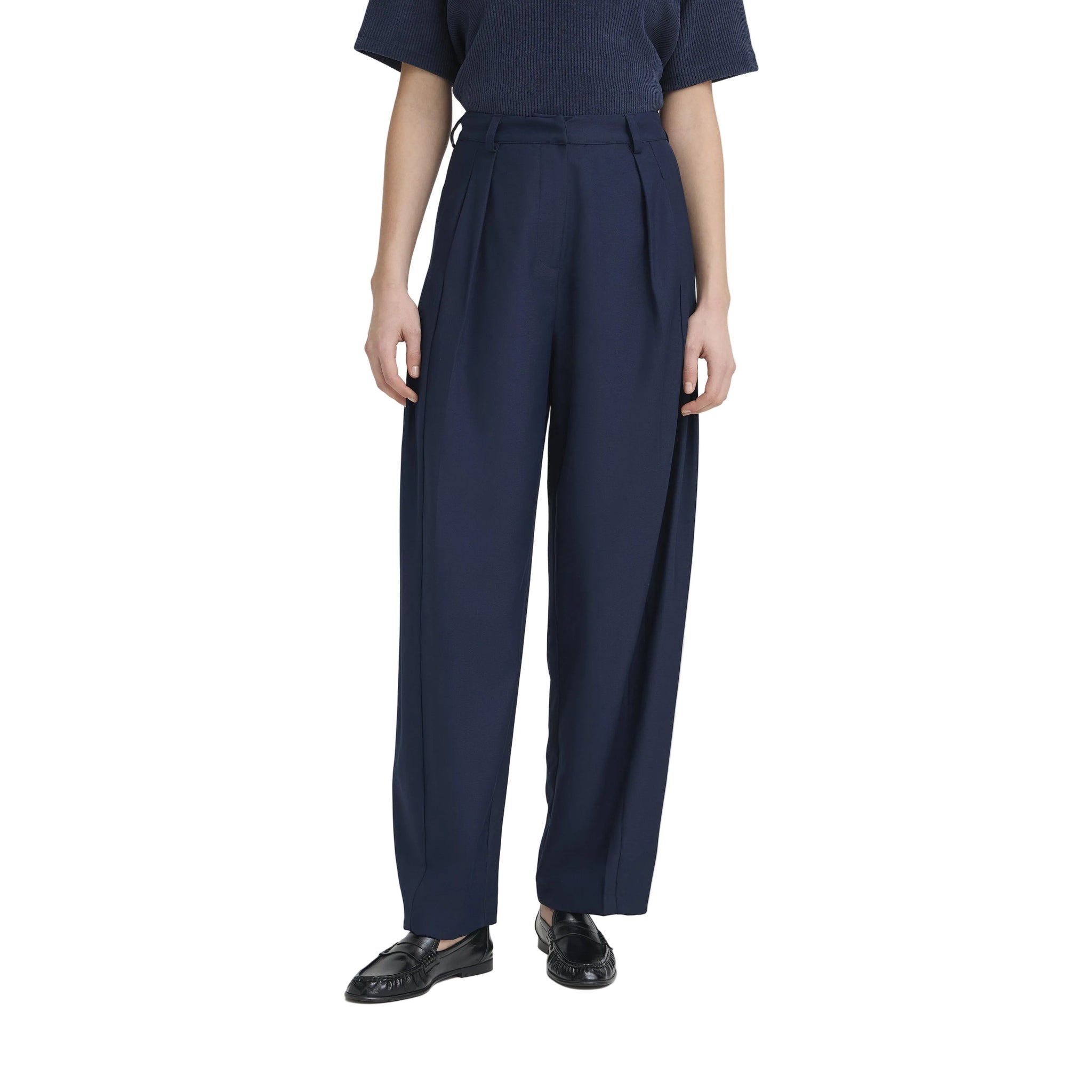 Ichi Women’s IHerina Trousers Dark Navy