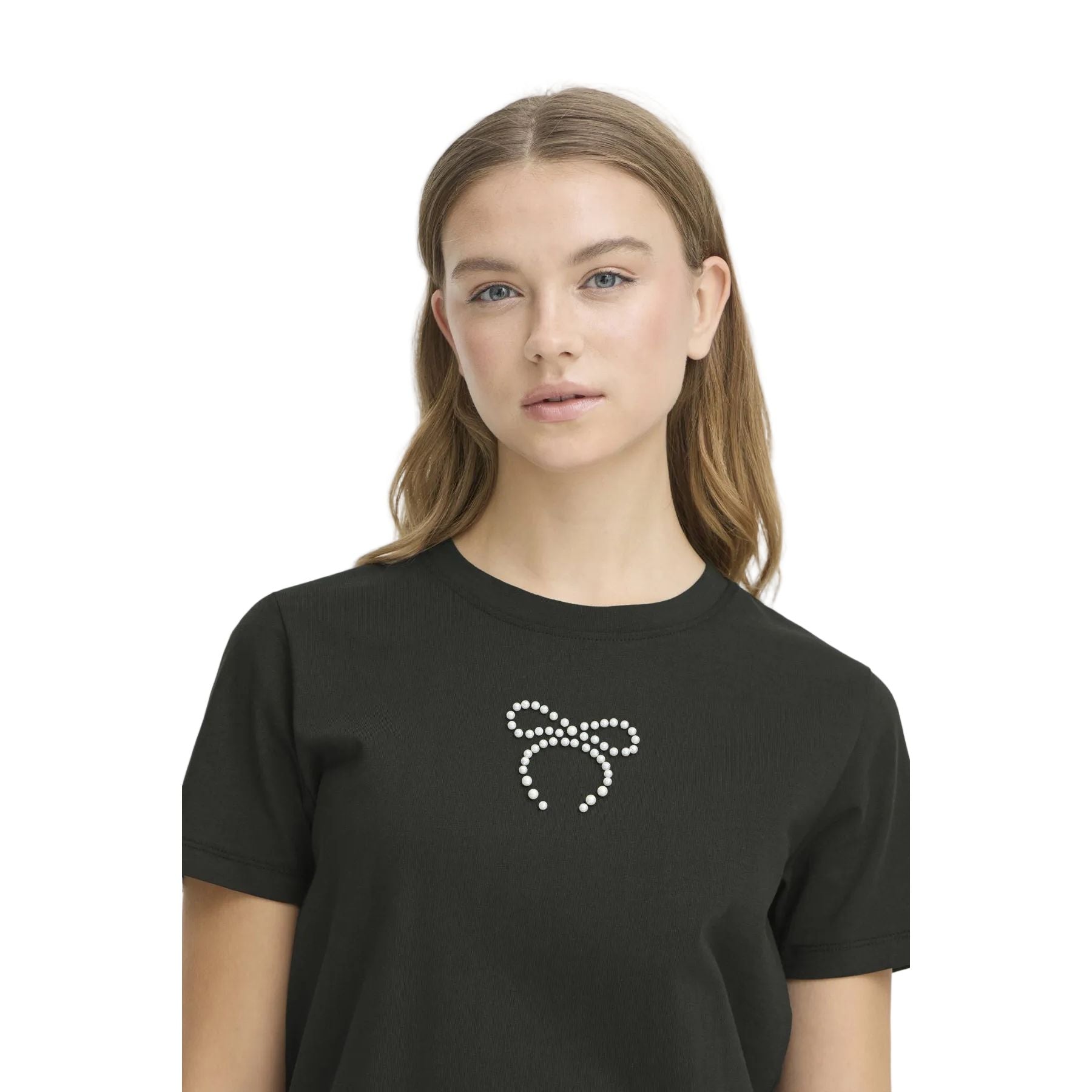 Ichi Womens T-Shirt Nynna Black