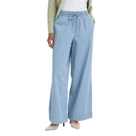 Ichi women's blue denim jeans with drawstring