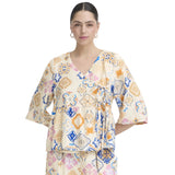 Ichi Womens Top Lancie Graphic Tile
