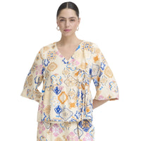Ichi Womens Top Lancie Graphic Tile