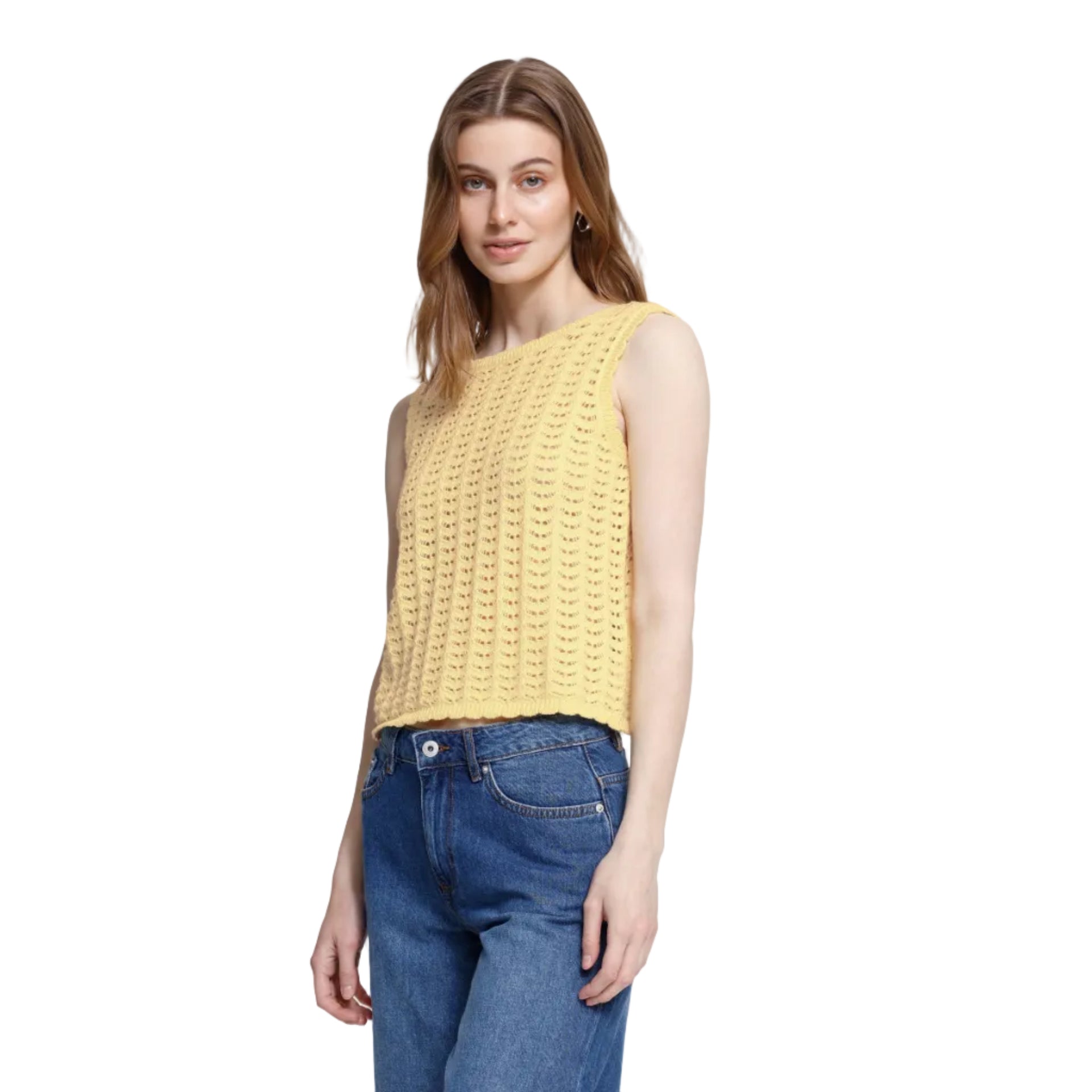 Ichi women's yellow top