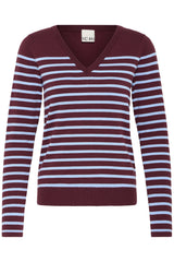 Ichi Womens Jumper IHLuls Zinfadel Allure Stripe
