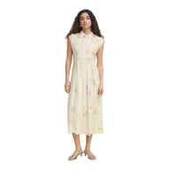 Ichi Womens Ihginni Dress Cross Stitch Flowers