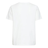 Ichi Womens T-Shirt Camino Cloud Dancer/Salsa
