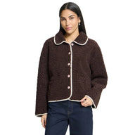 Ichi Womens Jacket IHHoziva Coffee Bean