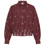 Ichi Womens Blouse IHEbrill Madder Brown