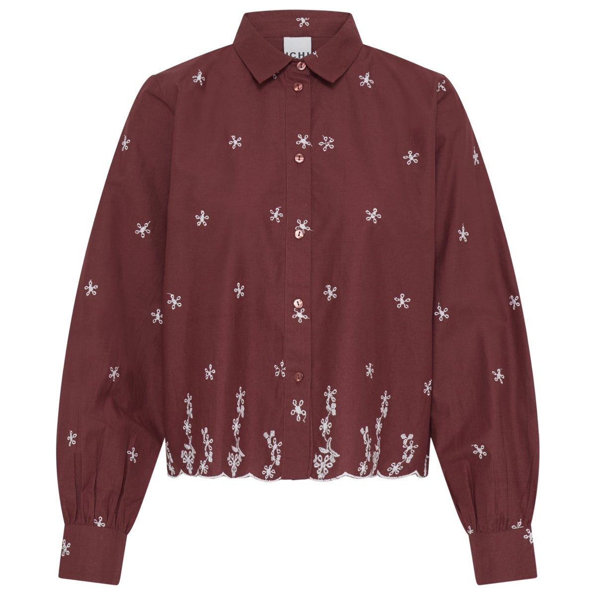 Ichi Womens Blouse IHEbrill Madder Brown