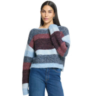 Ichi Womens Jumper Zulu Zinfandel Blue Stripe