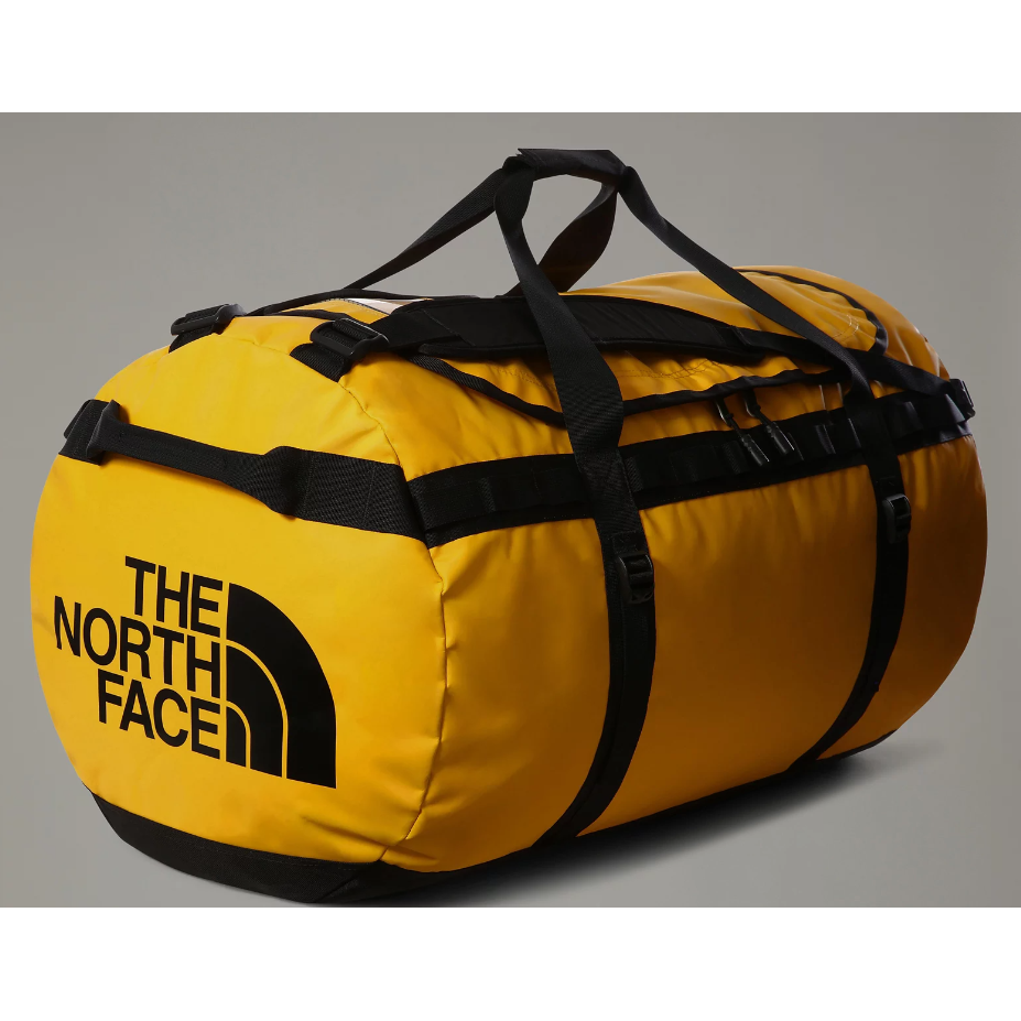 The North Face Base Camp extra-large gold and black duffel bag
