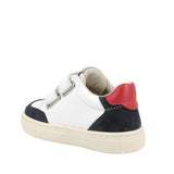 Primigi boys' navy leather trainer with velcro