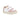 Primigi girls' white and pink trainers with touch-fastening straps