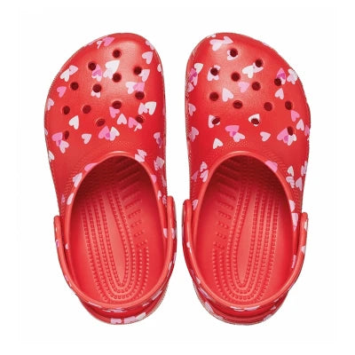 Crocs girls' red slip-on clog