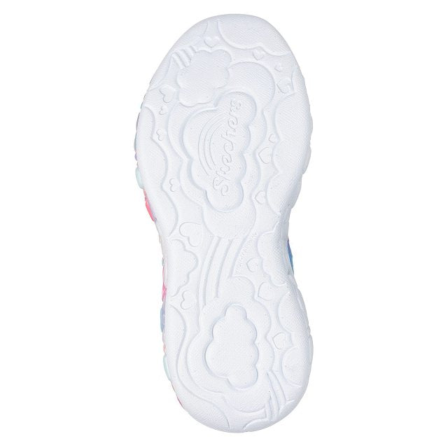 Skechers Girls Trainer S lights-Eternal Heart Lights Light Blue/Multi