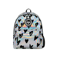 Hype Girls Holographic Scribble Hearts Backpack