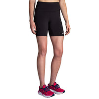 Brooks women's black shorts with drawstring