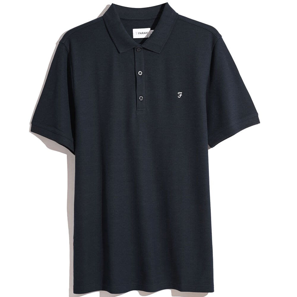 Farah Mens Hudson SS Polo Shirt True Navy