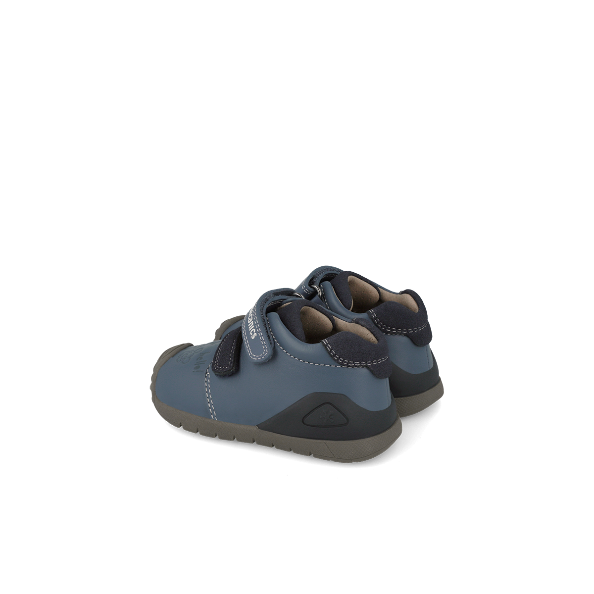 Biomecanics boys' petrol leather shoe with velcro