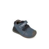 Biomecanics boys' petrol leather shoe with velcro