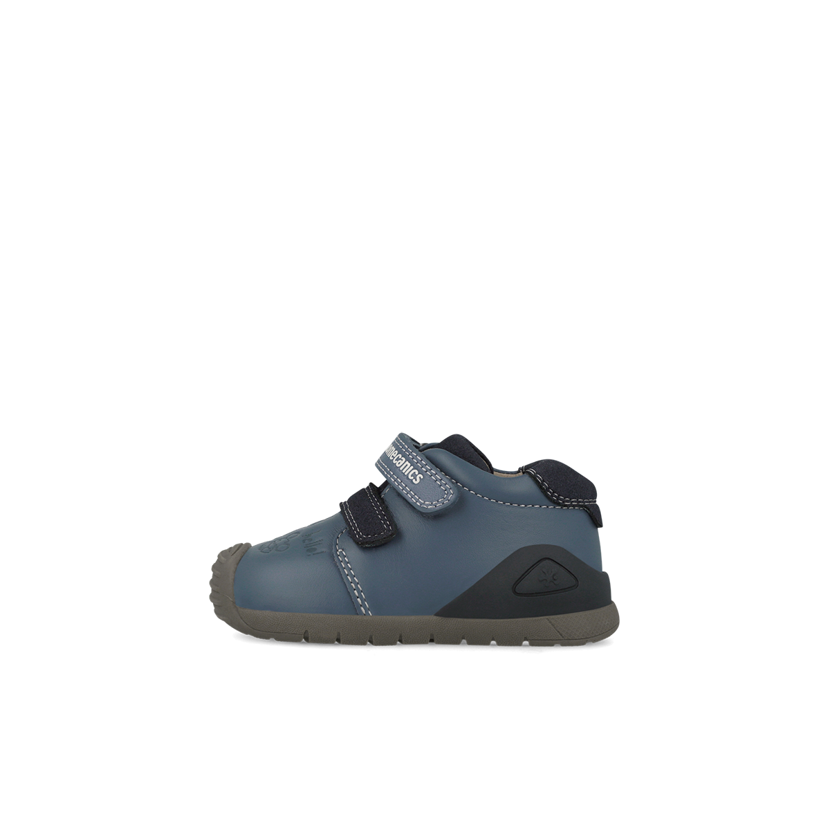 Biomecanics boys' petrol leather shoe with velcro