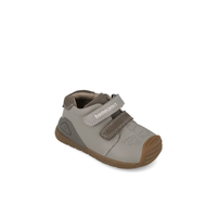 Biomecanics boys' brown leather shoe with velcro