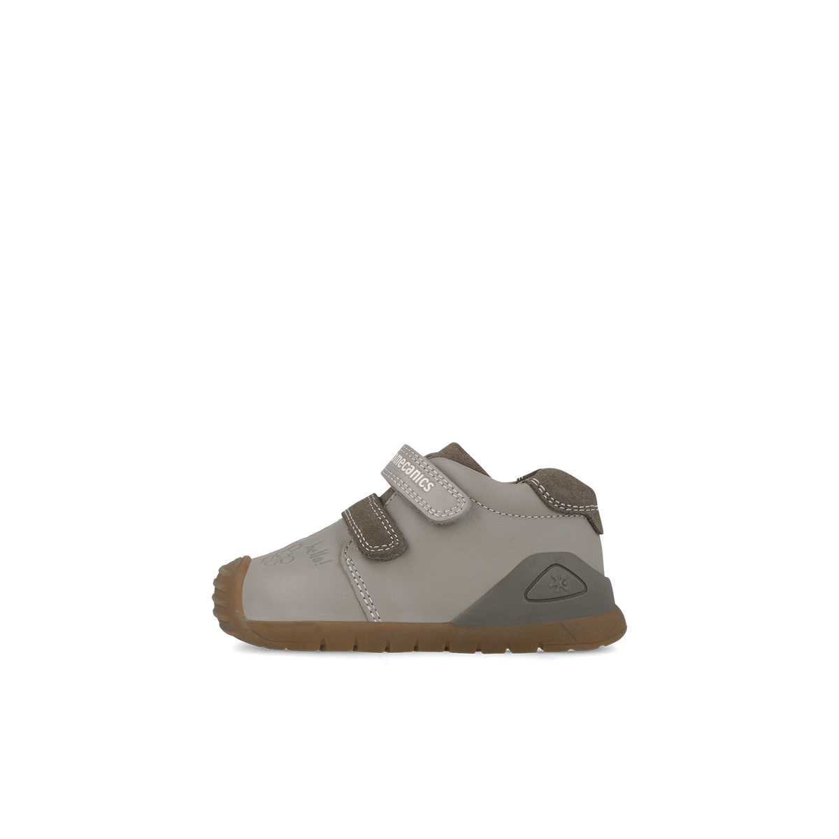 Biomecanics boys' brown leather shoe with velcro