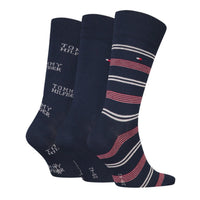 Tommy Hilfiger Mens 3 Pack Socks Set Navy