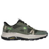 Skechers men's green leather trainer