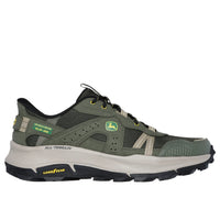 Skechers men's green leather trainer