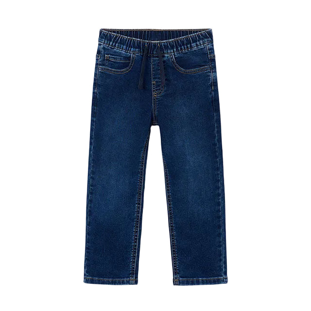 Mayoral boys' denim jeans with drawstring
